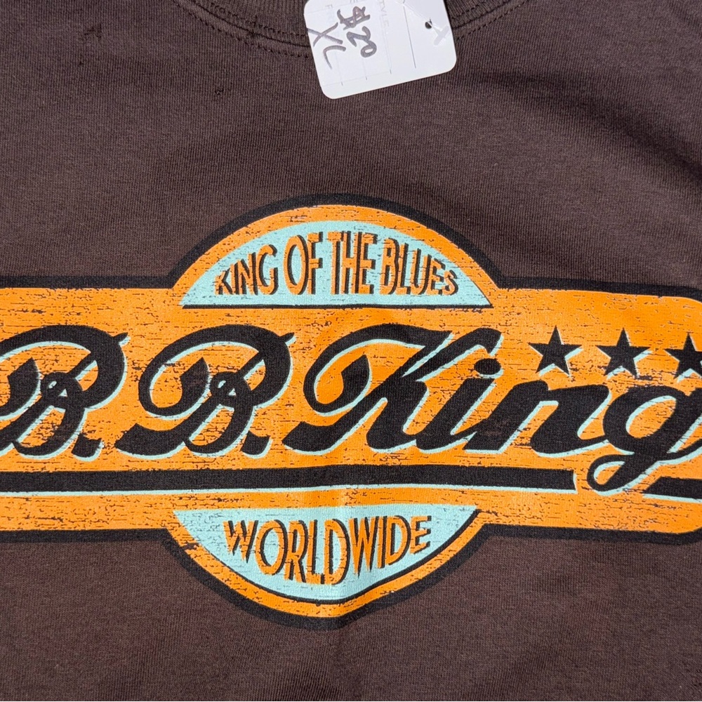 BB King Tour Tee: Long Sleeve **New:  B.B King  2011 Blues Tour Tee Size: XL - Picture 2 of 5